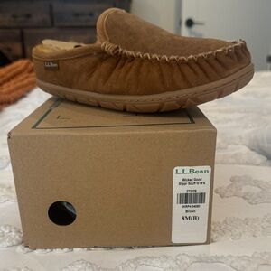 L.L. Bean Tan Suede Slippers